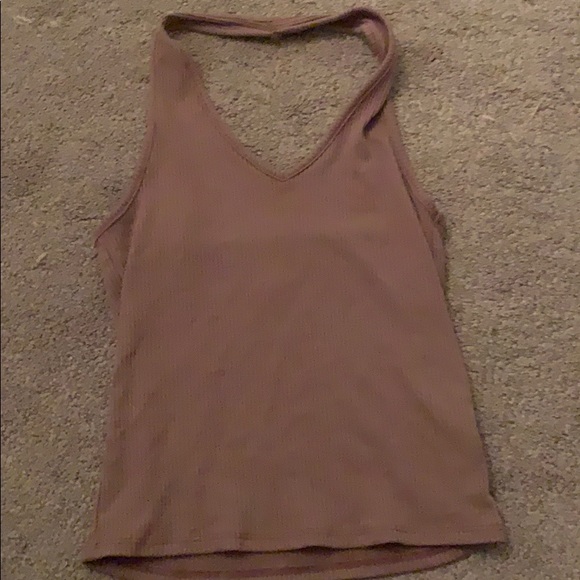 mauve halter tank top
